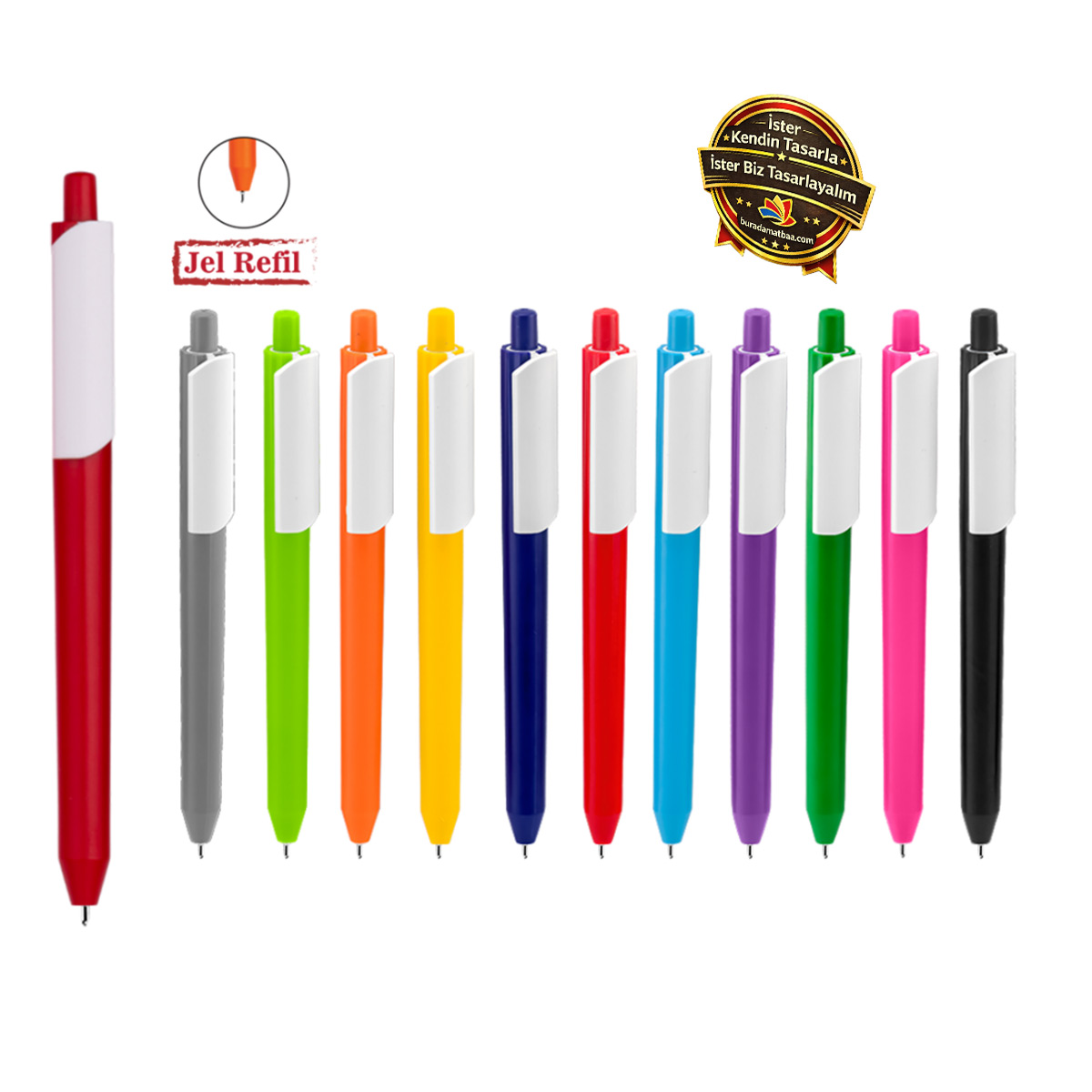 Jel Uçlu Lüks Plastik Kalem