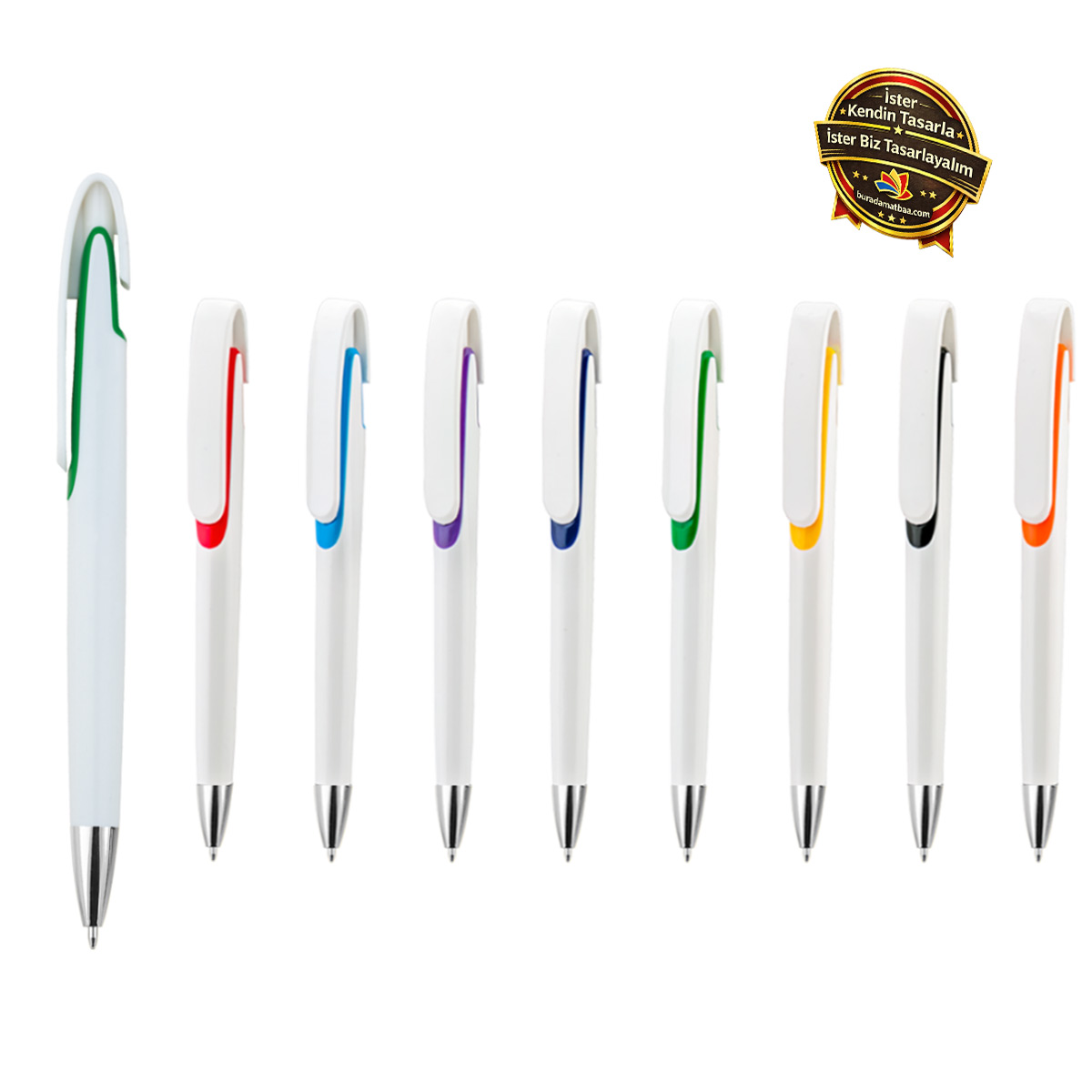 Plastik Kalem Klipsli Premium