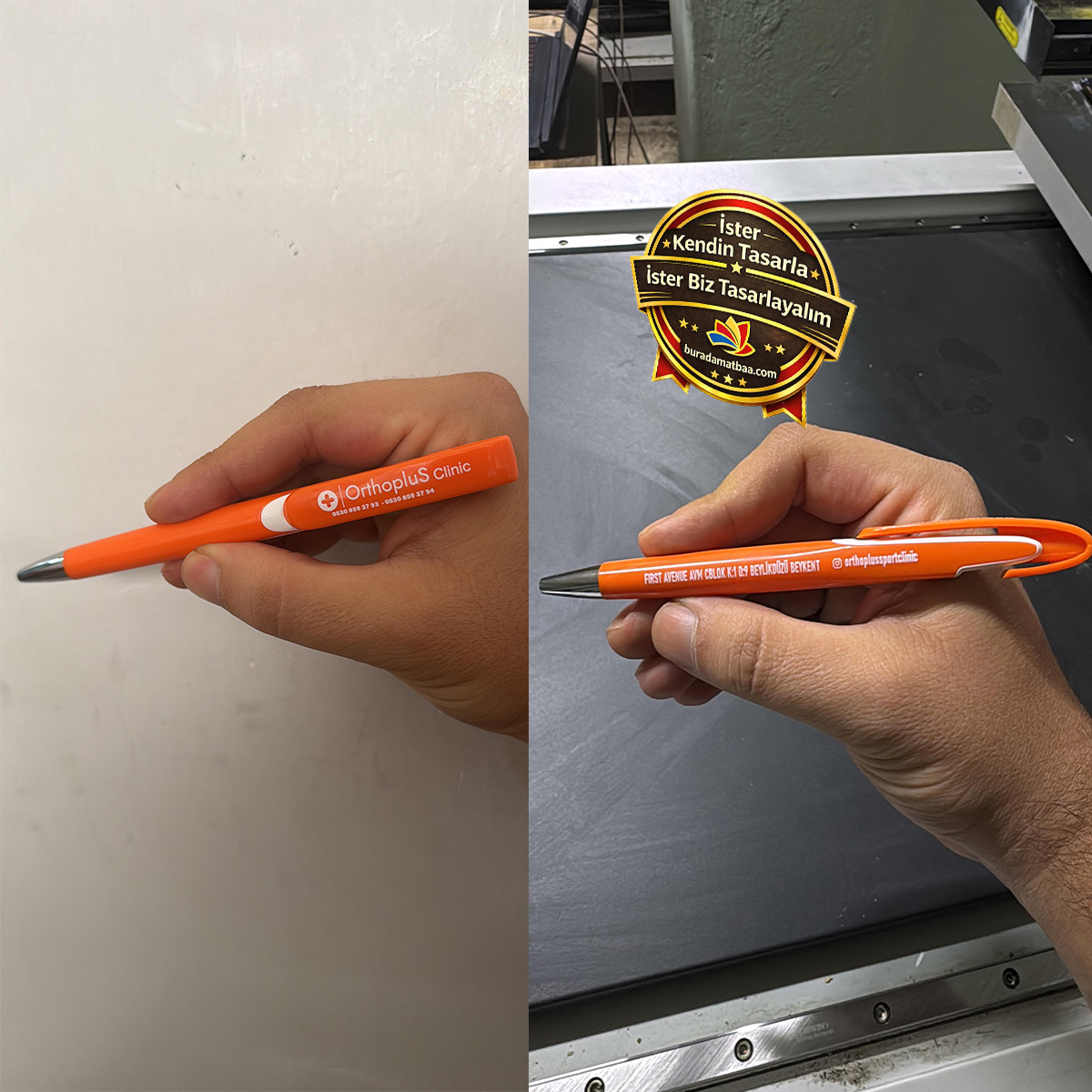 Plastik Kalem Klipsli Premium - Resim 2