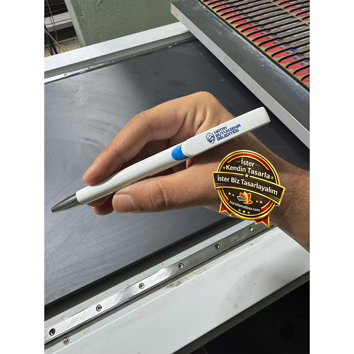 Plastik Kalem Klipsli Premium - Resim 3